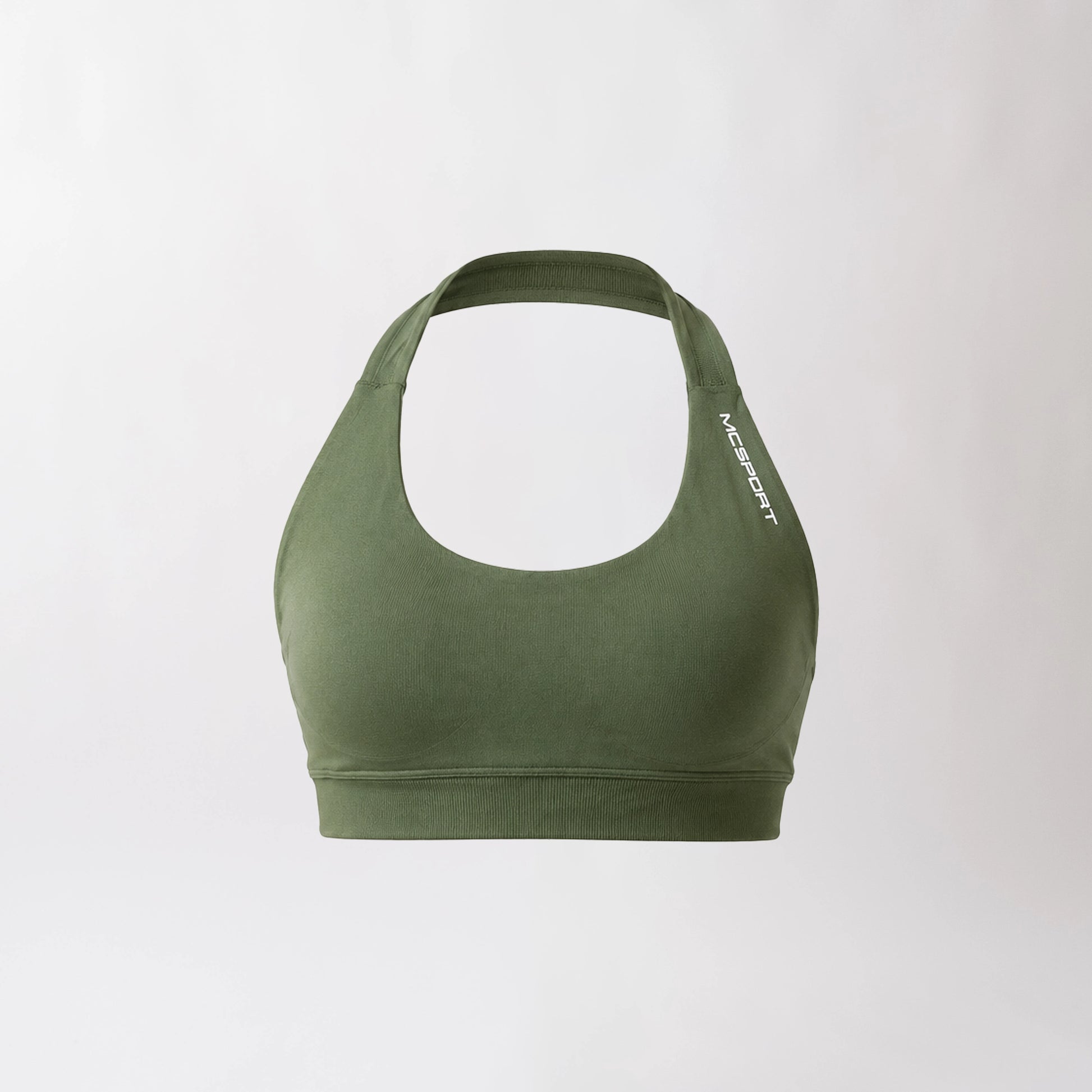 Top sportivo verde salvia da donna dal design essenziale e confortevole, ideale per fitness, palestra, yoga e pilates.