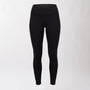 Leggings sportivi neri da donna a vita alta: tessuto elasticizzato, morbido e confortevole per fitness, yoga, pilates e allenamenti di ogni intensità.