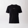 T-shirt sportiva seamless nera, leggera e traspirante, con tessuto OEKO-TEX®, pannello in rete e comfort senza cuciture per ogni allenamento.